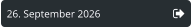 26. September 2026